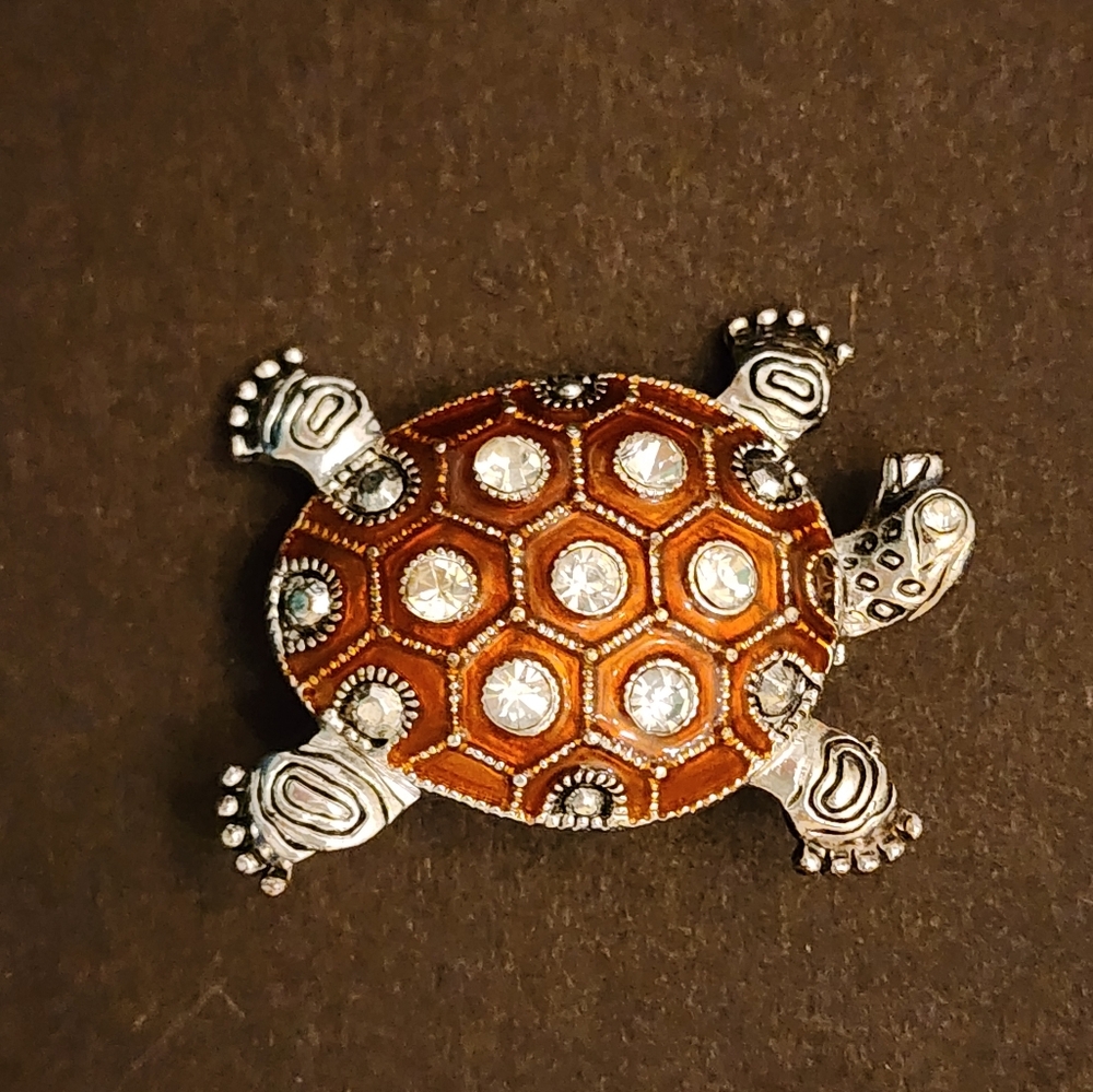 Turtle brooch